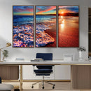 Colorful Coastal Sunset on the Beach Canvas Print, Ocean