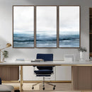 Blue Ocean Abstract Artwork Wall Art Canvas Print