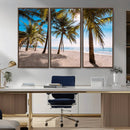 Palm Beach Tropical Island Wall Art Canvas Print by MyGreatCanvas | Canvas Wall Art Prints | Photo Prints & Wall Decor