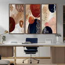 Boho Wall Art Canvas Print Set Mid-Century Prints Bohemian by MyGreatCanvas | Canvas Wall Art Prints | Photo Prints & Wall Decor