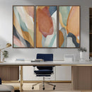 Boho Wall Art Canvas Print Set, Watercolor Boho Wall Art