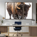 Bison Wall Art Canvas Print For Farmhouse, Wild Animal Wall by MyGreatCanvas | Canvas Wall Art Prints | Photo Prints & Wall Decor