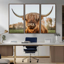 Highland Cow Animal Scottish Cattle Art Print Farmhouse Wall