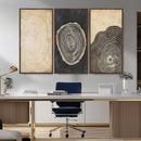 Tree Rings Canvas Wall Art Print – Minimalist Natural