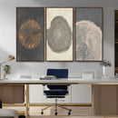 Boho Tree Ring Wall Art, Modern Minimalist Wood Grain