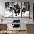 Buffalo Wall Art Canvas Print, Bison Family Wall Art Canvas by MyGreatCanvas | Canvas Wall Art Prints | Photo Prints & Wall Decor