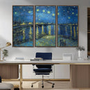Vincent van Gogh Starry Night over the Rhone Abstract Wall
