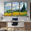 Wheatfield With Cypresses By Van Gogh Painting Wall Art