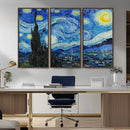 Vincent Van Gogh The Starry Night Abstract Wall Art Canvas