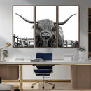 Longhorn Canvas Print, Bighorn Cow Wall Art Canvas Print