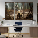 Jesus Lost Lamb Canvas Wall Art – Heartwarming Woodland by MyGreatCanvas | Canvas Wall Art Prints | Photo Prints & Wall Decor