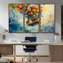UP-Inspired Floating House with Balloons Canvas Art –