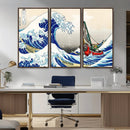 Katsushika Hokusai Kanagawa Giant Wave Wall Art Canvas Print