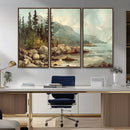 Abstract Acadia National Park Wall Art Canvas Print -
