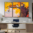 Calvin and Hobbes Tree Scene Canvas Print | 3 Panel Large by MyGreatCanvas | Canvas Wall Art Prints | Photo Prints & Wall Decor