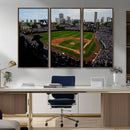 Chicago Cubs Baseball Team Print - Wrigley Field Stadium