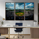 3-Panel Kauffman Stadium Wall Art Print | Large Kansas City