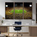 Stadium in Michigan Wall Art Canvas Print, Framed American