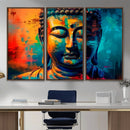 Colorful Buddha Wall Art – Framed Abstract Portrait Canvas by MyGreatCanvas | Canvas Wall Art Prints | Photo Prints & Wall Decor