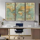 Push Pin World Map Canvas Print – Travel Tracker Wall Art by MyGreatCanvas | Canvas Wall Art Prints | Photo Prints & Wall Decor