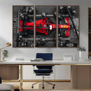 Ferrari Pit Stop Canvas Wall Art – Precision and Speed