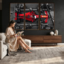 Ferrari Pit Stop Canvas Wall Art – Precision and Speed