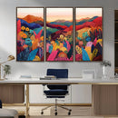 YAYOI KUSAMA Abstract Print - Landscape Canvas Wall Art