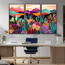 Abstract Kusama Print - Landscape Canvas Wall Art Print -