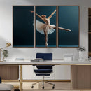 Ballet Dancer Wall Art – Framed Graceful Pose Canvas by MyGreatCanvas | Canvas Wall Art Prints | Photo Prints & Wall Decor