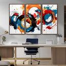 Abstract Wall Art, Rings Wall Art Canvas Print