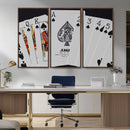 Poker Wall Art - Playing Cards Canvas Wall Art Print - Ace