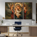 Mary Jesus Canvas Wall Art Print - Madonna and Child with