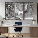 Black White Abstract Canvas Wall Art - Fluid Ink Artwork - by MyGreatCanvas | Canvas Wall Art Prints | Photo Prints & Wall Decor