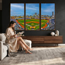 Wrigley Field Chicago Cubs Panoramic Canvas Print –