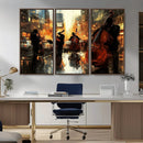 Jazz Wall Art Canvas Print – Colorful Musical Instrument