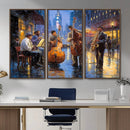 Colorful Jazz Wall Art - African American Music Canvas Print