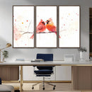 Cardinal Bird Canvas Wall Art - Male and Female Cardinal by MyGreatCanvas | Canvas Wall Art Prints | Photo Prints & Wall Decor
