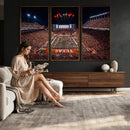 Texas Stadium Night Game Wall Art Canvas Print – Vibrant