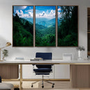 Tropical Jungle Wall Art Canvas Print – Framed Lush Valley by MyGreatCanvas | Canvas Wall Art Prints | Photo Prints & Wall Decor
