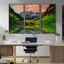 Maroon Bells Lake Wall Art Canvas Print – Framed Majestic by MyGreatCanvas | Canvas Wall Art Prints | Photo Prints & Wall Decor