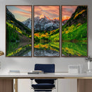 Wall Art Canvas Print – Sunset Glow Mountain Canvas, Peaks by MyGreatCanvas | Canvas Wall Art Prints | Photo Prints & Wall Decor