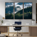 Misty Forest Wall Art Canvas Print, Serene Pine Hills and by MyGreatCanvas | Canvas Wall Art Prints | Photo Prints & Wall Decor