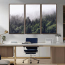 Misty Forest Wall Art Canvas Print, Serene Foggy Pines and by MyGreatCanvas | Canvas Wall Art Prints | Photo Prints & Wall Decor