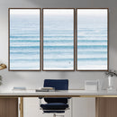 Ocean Wave Surfer Wall Art – Framed Minimal Seascape Canvas by MyGreatCanvas | Canvas Wall Art Prints | Photo Prints & Wall Decor