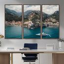 Amalfi Coast Wall Art – Framed Italian Seaside Canvas by MyGreatCanvas | Canvas Wall Art Prints | Photo Prints & Wall Decor