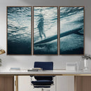 Underwater Surf Wall Art – Framed Ocean Wave Canvas Artwork, by MyGreatCanvas | Canvas Wall Art Prints | Photo Prints & Wall Decor