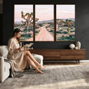 Joshua Tree Park Wall Art Canvas Print – Framed Desert Road by MyGreatCanvas | Canvas Wall Art Prints | Photo Prints & Wall Decor