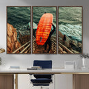 Surfer Stairway Wall Art – Framed Ocean Surf Canvas Artwork, by MyGreatCanvas | Canvas Wall Art Prints | Photo Prints & Wall Decor