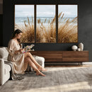 Beach Grass Wall Art Canvas Print – Framed Coastal Dunes Art by MyGreatCanvas | Canvas Wall Art Prints | Photo Prints & Wall Decor