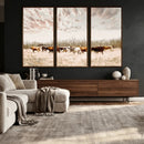 Longhorn Cattle Wall Art Canvas Print – Framed Texas Ranch